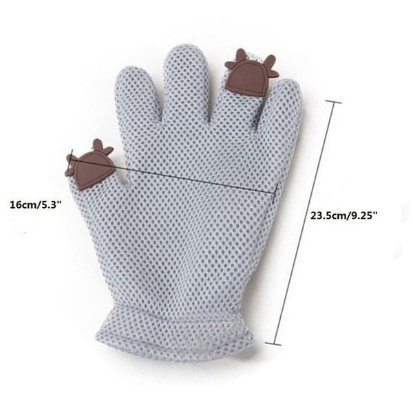 Pet Grooming Glove and Deshedding Brush